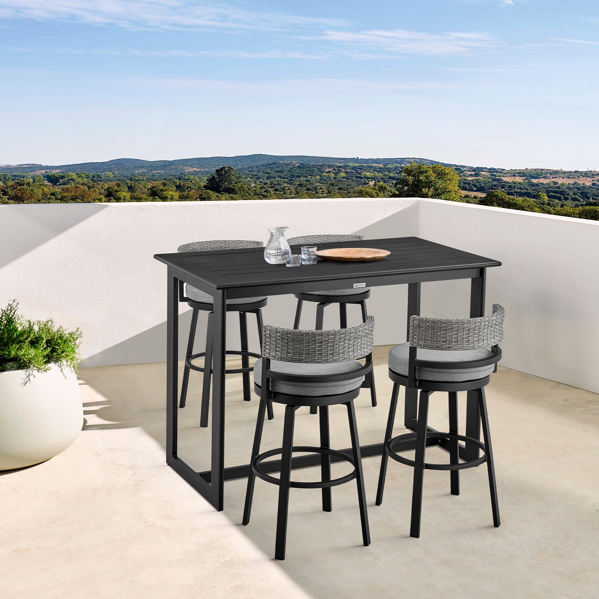 Encinitas Outdoor Bar Set Armen Living