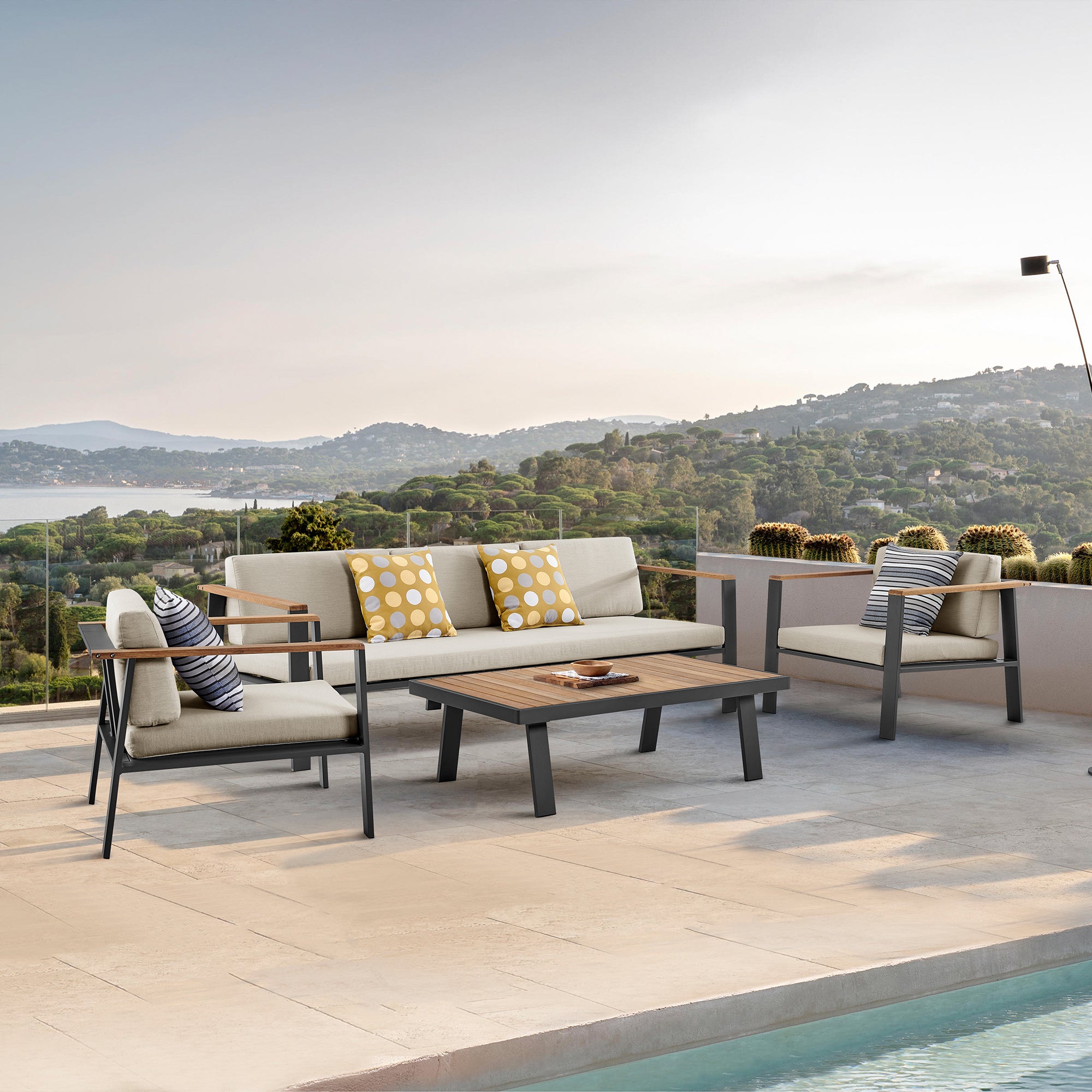 armen living Nofi Outdoor Conversation Set