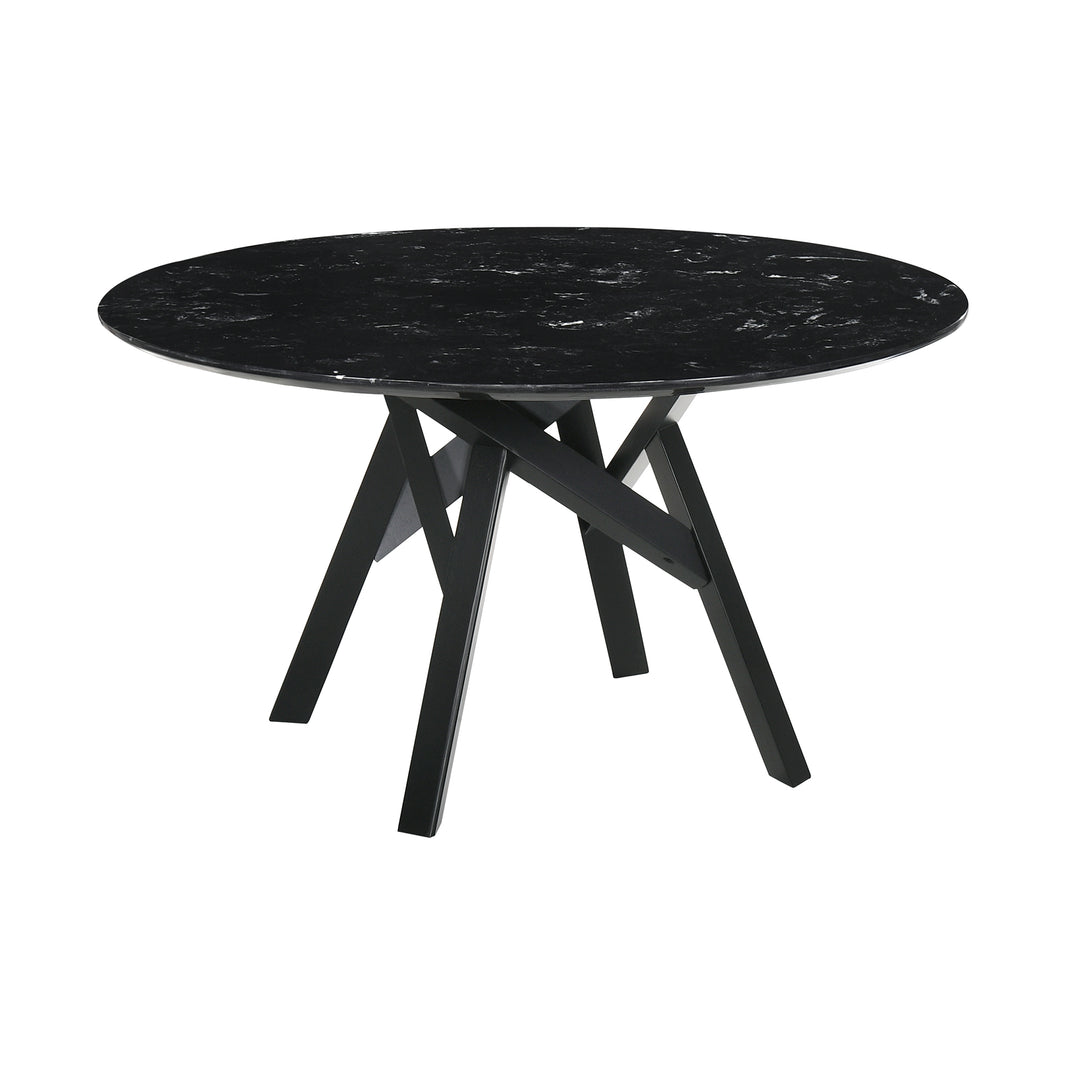 Venus and Varde Black 5-Piece Dining Set