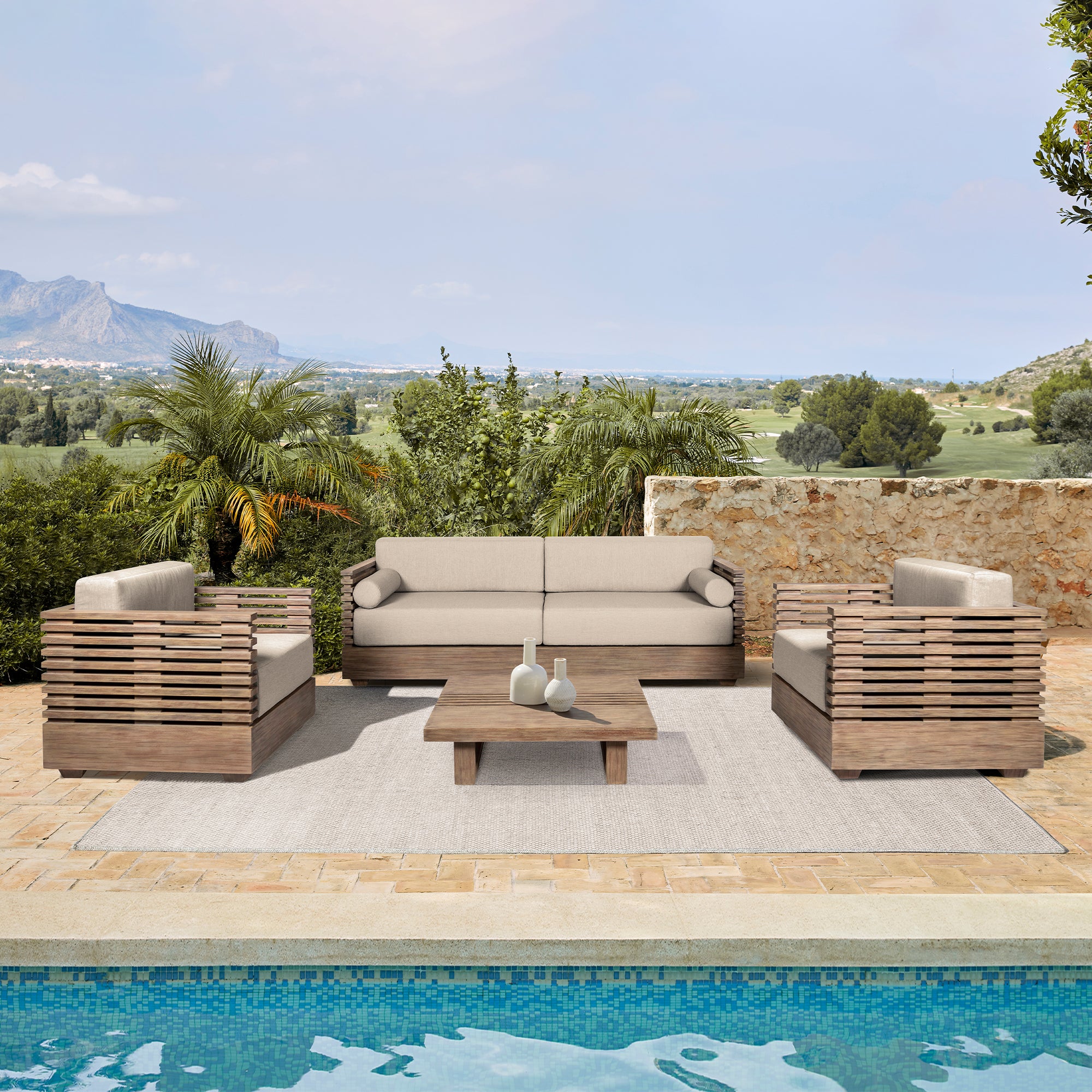 armen living Vivid Outdoor Conversation Set
