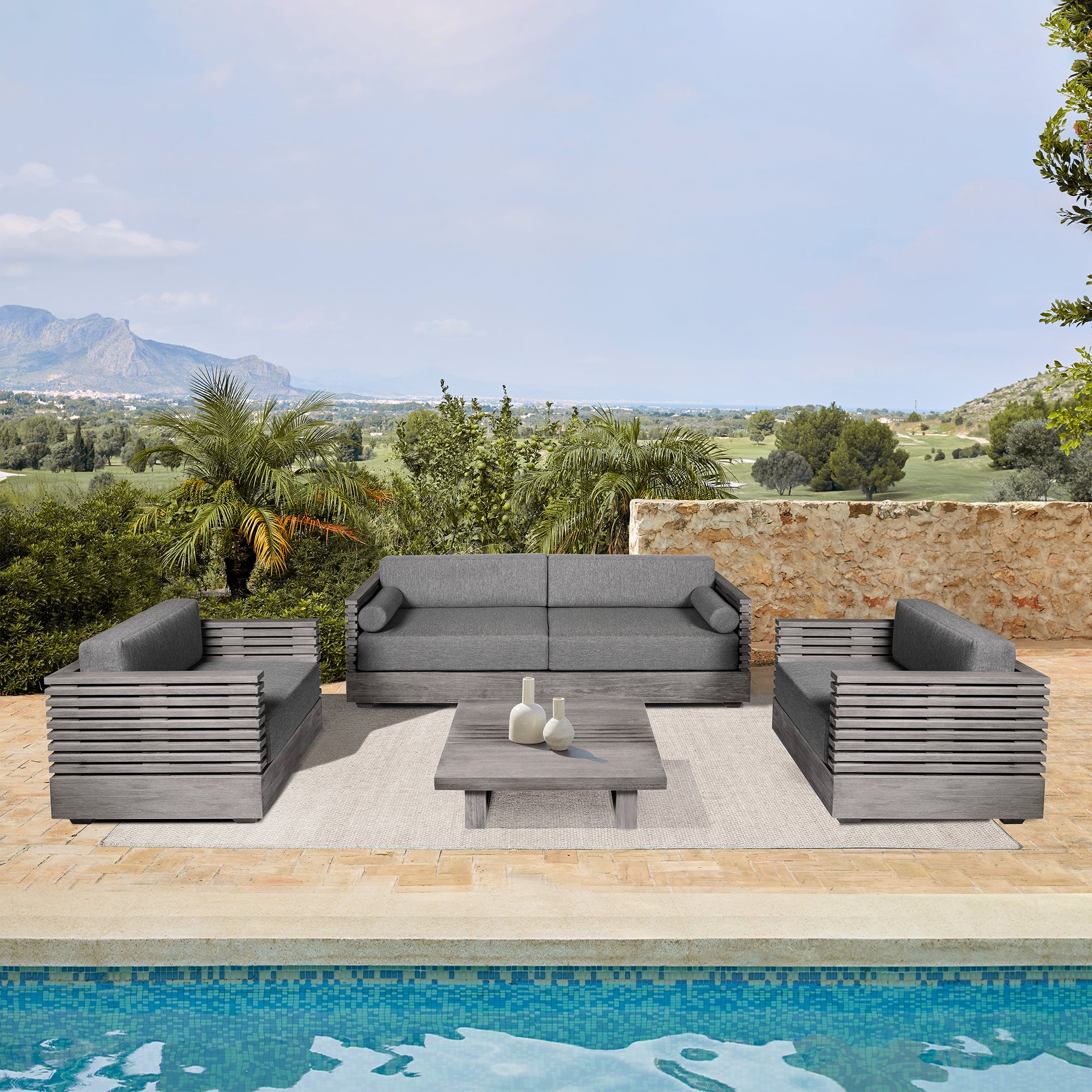 Vivid Outdoor Conversation Set – Armen Living