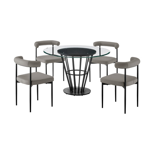 Veronica Shannon 5 Piece Dining Table Set